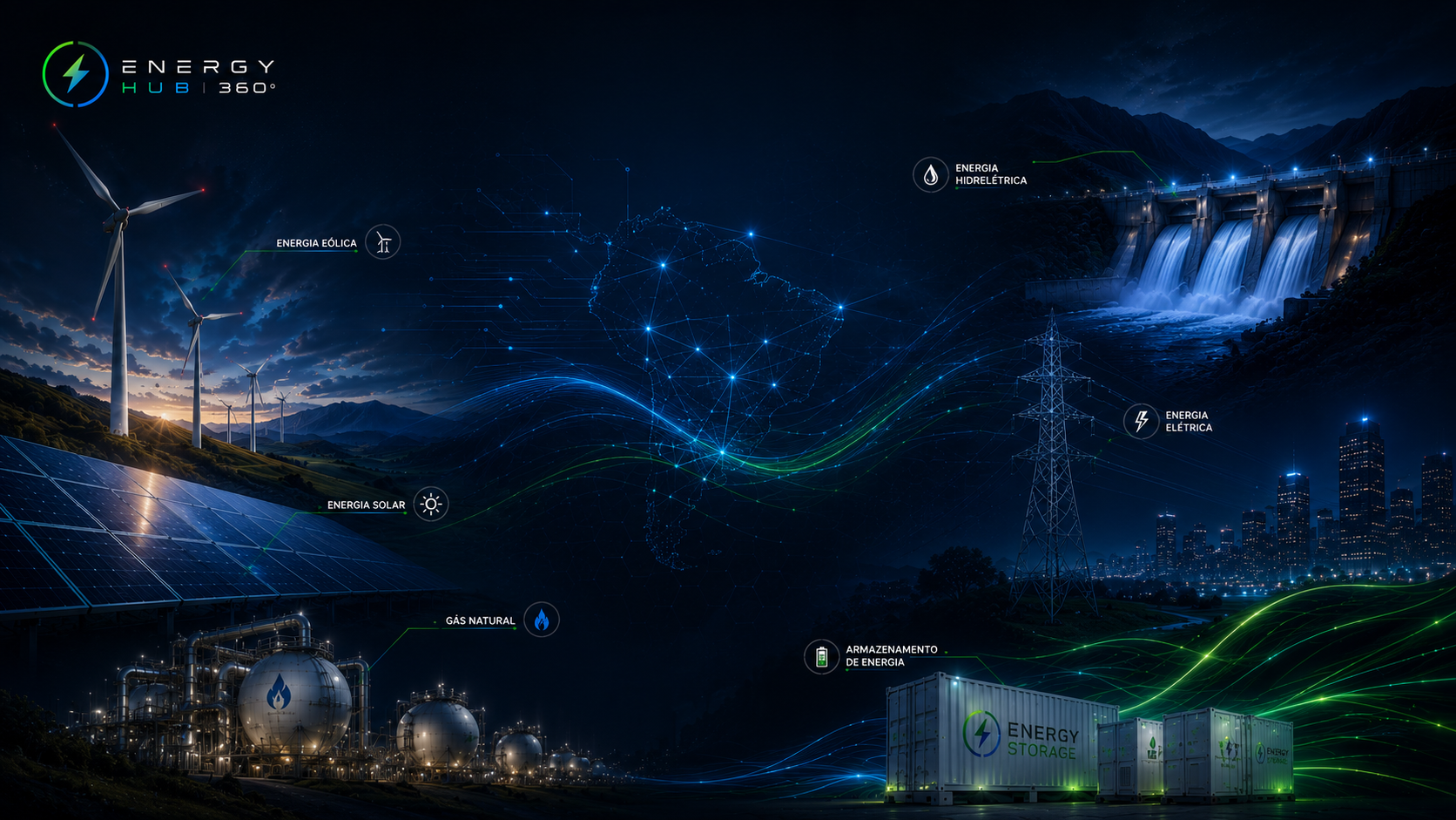 Ilustração do setor de energia